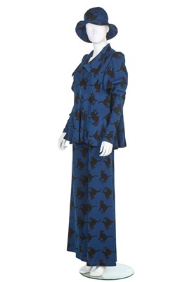 Lot 262 - A good and rare Biba cat-weave jersey three-piece ensemble, 1972