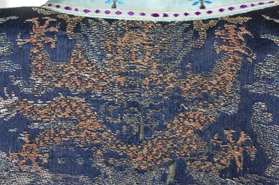Lot 473 - A brocaded satin dragon robe, jifu, Chinese, Qing dynasty, second half of the 18th century