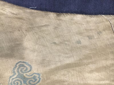 Lot 473 - A brocaded satin dragon robe, jifu, Chinese, Qing dynasty, second half of the 18th century