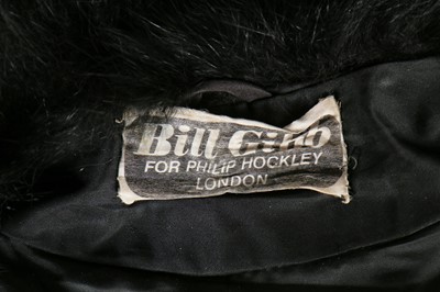 Lot 121 - A Bill Gibb for Philip Hockley black fox fur capelet, 1970s