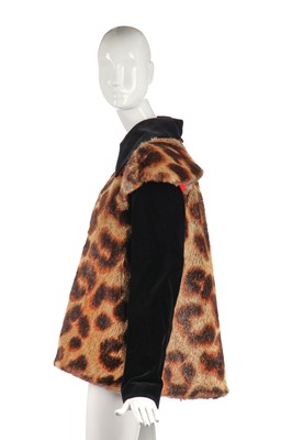 Lot 388 - A Vivienne Westwood fox fur and scarlet wool 'hunt' jacket, 'Dressing Up' collection, Autumn-Winter 1991-92