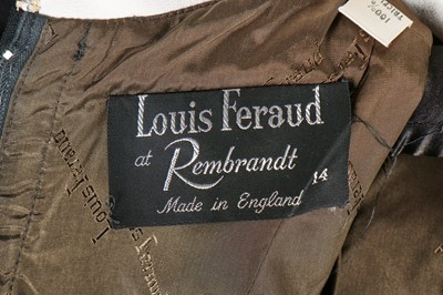 Lot 273 - A Louis Féraud for Rembrandt black wool-crêpe dress, mid-1960s