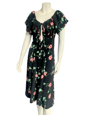 Lot 253 - An Ossie Clark/Celia Birtwell for Radley 'Busy Lizzie' printed crêpe dress, 1972