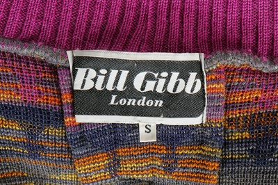 Lot 251 - A Bill Gibb knitted cardigan, 'Moon and Buddha' collection, Autumn-Winter 1975-76