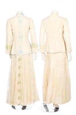 Lot 248 - Two Catherine Buckley lace patchwork ensembles, 1970s