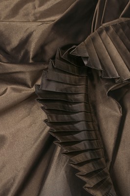 Lot 150 - A John Galliano for Dior couché-brown taffeta evening gown, 2006