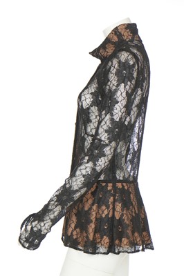 Lot 264 - A Biba black lace jacket, 1969