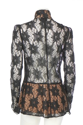 Lot 264 - A Biba black lace jacket, 1969