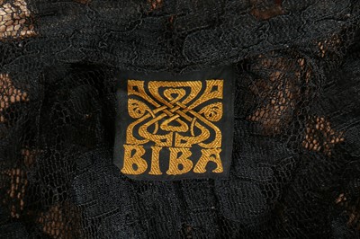 Lot 264 - A Biba black lace jacket, 1969