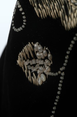 Lot 229 - A rare Madeleine & Madeleine green velvet orientalist robe, circa 1919