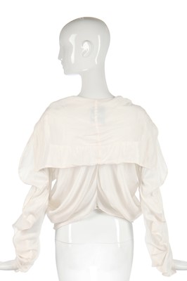 Lot 374 - A John Galliano parachute silk shirt with 'circle'-cut sleeves, Spring-Summer 1986