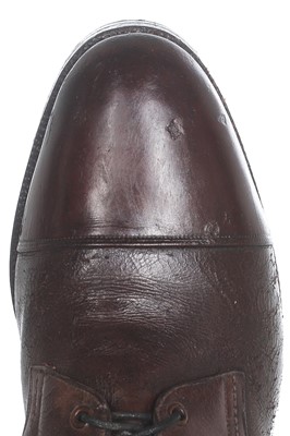Lot 391 - A pair of Peter Dickson officer's chestnut-brown leather boots, First World War/interwar period