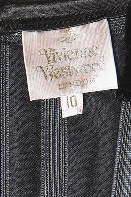 Lot 158 - A Vivienne Westwood black velvet corset, 1990s