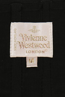 Lot 159 - A Vivienne Westwood black silk moiré faille corset, probably 'Erotic Zones', Spring-Summer 1995