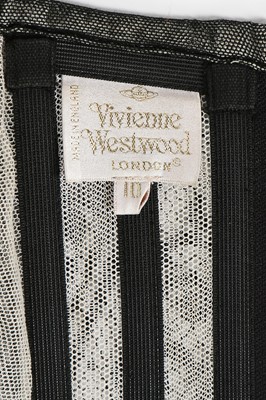 Lot 160 - A Vivienne Westwood black lace corset, 1990s