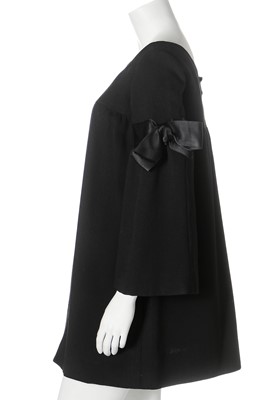 Lot 272 - A Geoffrey Beene black crêpe smock dress, late 1960s