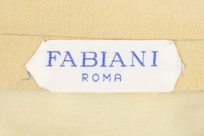 Lot 323 - A Fabiani couture yellow wool mini dress, Italian, circa 1968