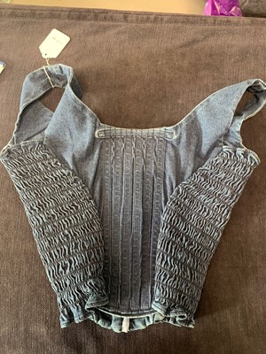 Lot 156 - A Vivienne Westwood denim corset, probably 2000s