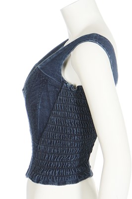 Lot 156 - A Vivienne Westwood denim corset, probably 2000s