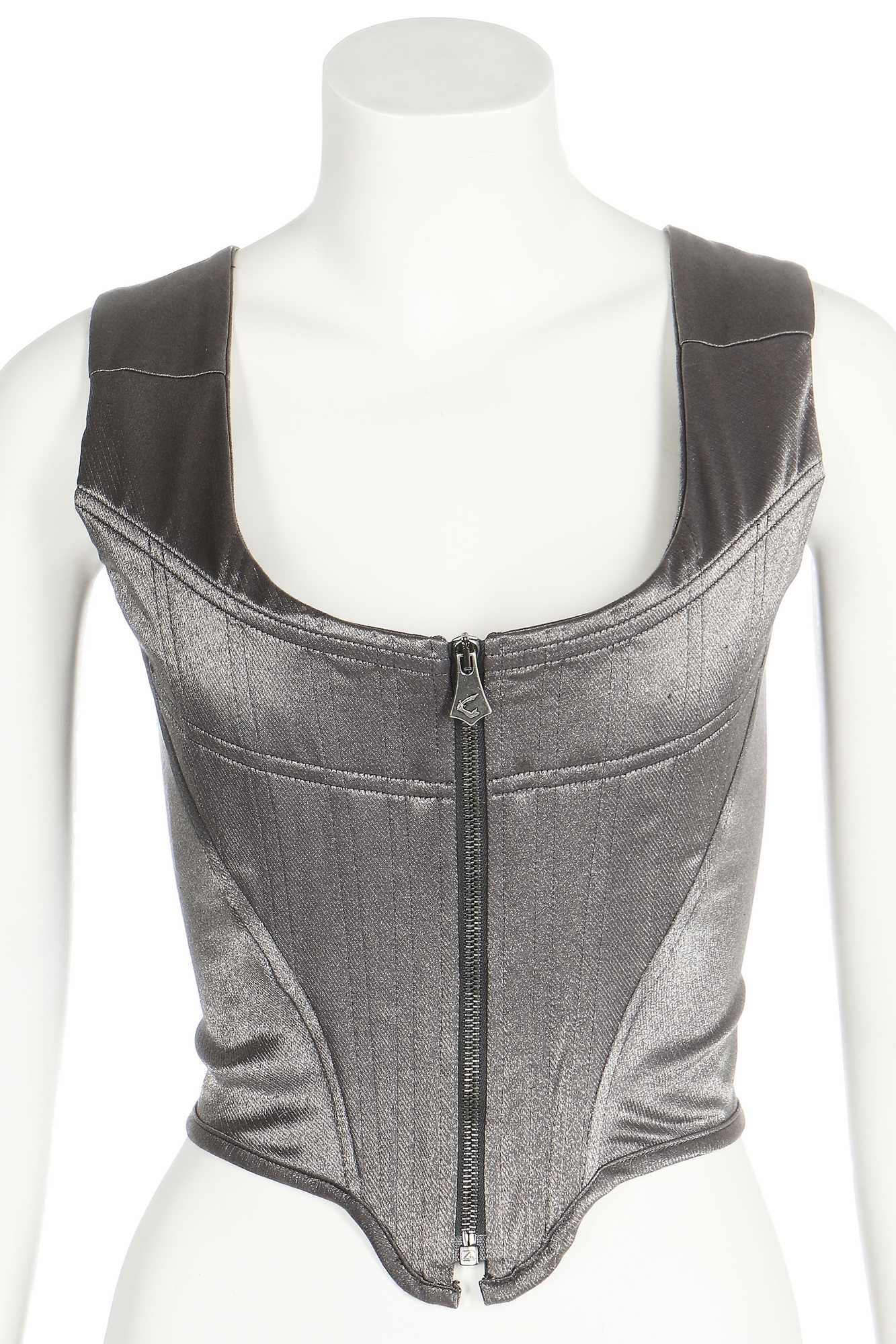 Lot 155 - A Vivienne Westwood satinised-spandex corset,
