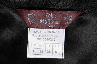 Lot 164 - A John Galliano little black satin dress, 'Ballets Russes' collection, Spring-Summer 1999