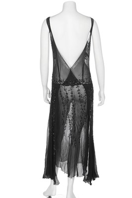 Lot 316 - A diaphanous beaded chiffon evening gown, early 1930s