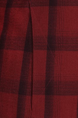 Lot 188 - A Thierry Mugler checked burgundy wool suit, circa 1991