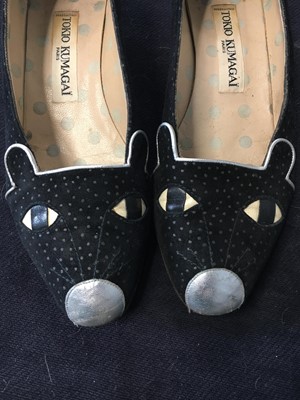 Lot 225 - A pair of Tokio Kumagai 'mouse' shoes, 1980s
