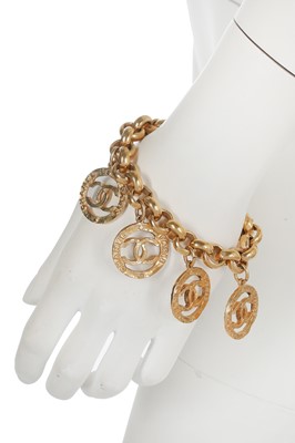 Lot 45 - A Chanel gilt metal charm bracelet, circa 1989