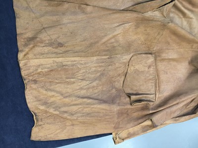 Lot 360 - A rare Westwood/McLaren brown suede jacket, 'Nostalgia of Mud' (Buffalo) collection, Autumn-Winter 1982-83
