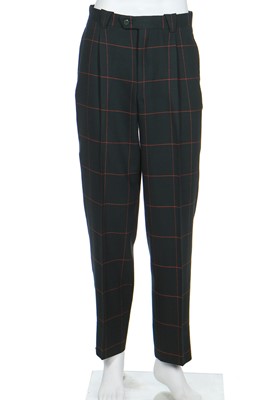 Lot 190 - A Thierry Mugler men's windowpane-checked wool suit, 1980s-early 1990s