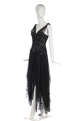 Lot 416 - A black chiffon and lace 'Shipwreck' dress, 'Irere' collection, Spring-Summer 2003