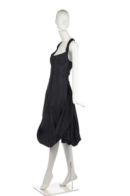 Lot 412 - An Alexander McQueen black faille and damask dress, 'Dance of the Twisted Bull' collection, Spring-Summer 2002
