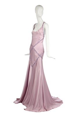 Lot 419 - An Alexander McQueen mauve satin evening gown, 2004 commercial collection