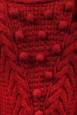 Lot 119 - An Alexander McQueen knitted red wool jacket, 'The Man Who Knew Too Much', Autumn-Winter 2005-06