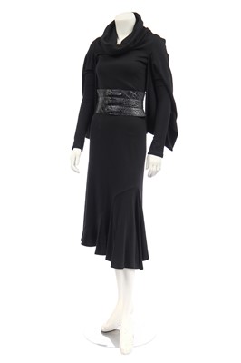 Lot 116 - An Alexander McQueen black wool dress, 'Widows of Culloden', Autumn-Winter 2006-07
