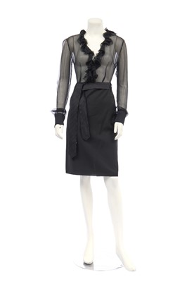 Lot 116 - An Alexander McQueen black wool dress, 'Widows of Culloden', Autumn-Winter 2006-07