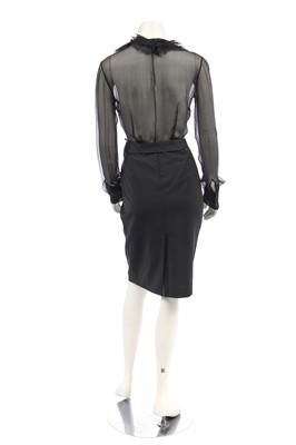 Lot 116 - An Alexander McQueen black wool dress, 'Widows of Culloden', Autumn-Winter 2006-07