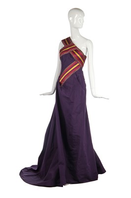 Lot 423 - An Alexander McQueen 'Widows of Culloden' commercial collection evening gown, Autumn-Winter 2006-07