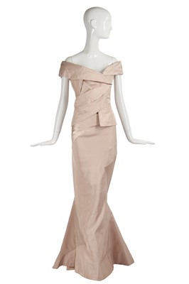 Lot 181 - A Vivienne Westwood blush-oyster faille evening ensemble, 'Showroom' collection, Autumn-Winter 1999-2000
