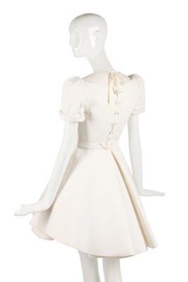 Lot 192 - A Thierry Mugler white cotton piqué dress, early 1990s