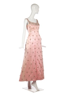 Lot 174 - A Balenciaga couture pale-pink satin evening ensemble, Autumn-Winter 1963-64