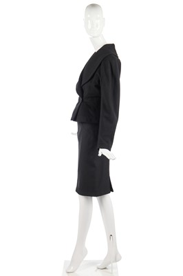 Lot 178 - An Azzedine Alaïa black wool double-breasted jacket, circa 1986