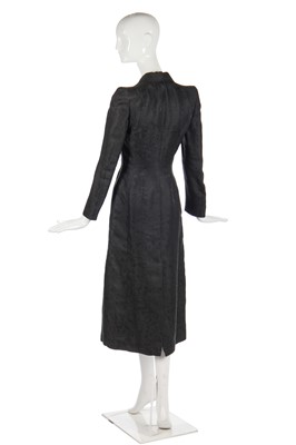 Lot 195 - A John Galliano black damask silk coat, 'L'Ecole de Danse' collection, Spring-Summer 1996