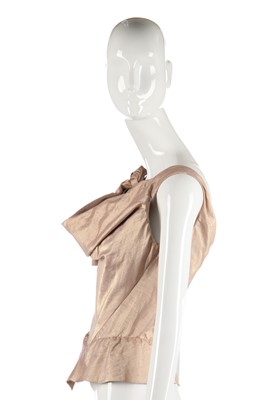 Lot 182 - A Vivienne Westwood blush-gold linen-blend corset, probably 2000s