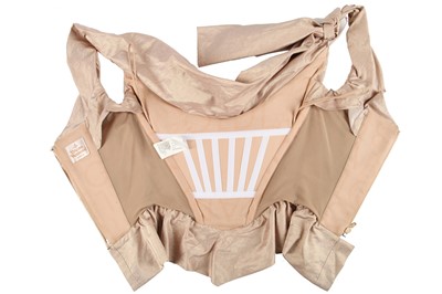 Lot 182 - A Vivienne Westwood blush-gold linen-blend corset, probably 2000s