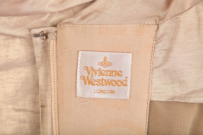 Lot 182 - A Vivienne Westwood blush-gold linen-blend corset, probably 2000s