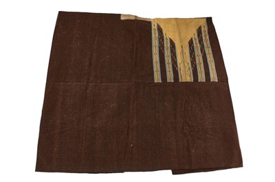 Lot 367 - A woven wool and metal thread Aba robe, Syrian,...