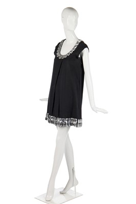 Lot 199 - A Loris Azzaro navy silk-crêpe A-line mini dress, 2000s