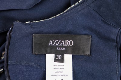 Lot 199 - A Loris Azzaro navy silk-crêpe A-line mini dress, 2000s